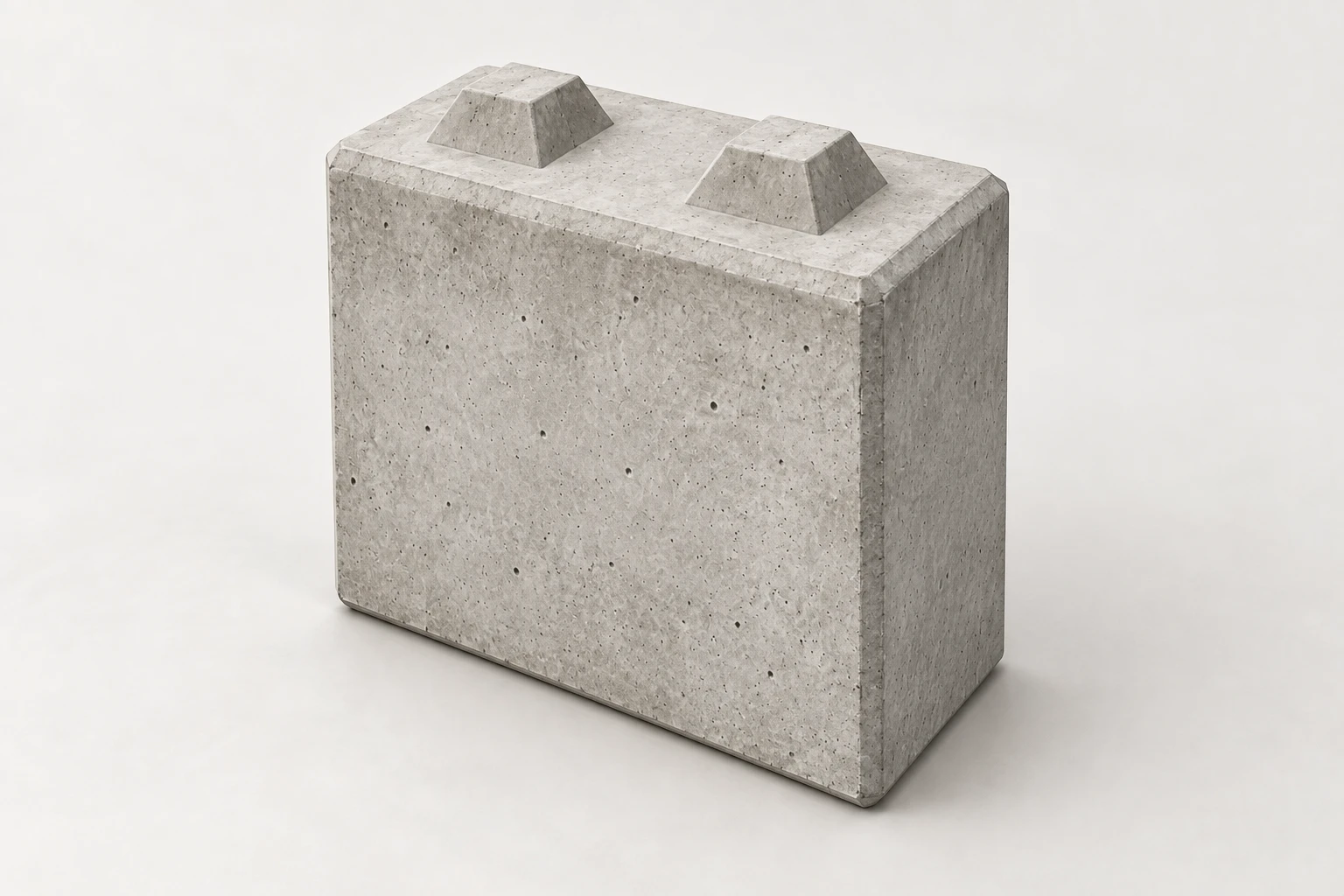 Betonblock 80 × 40 × 80 cm mit Noppen