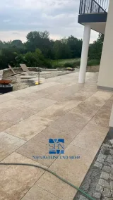 Travertin-Terrassenplatten Classic – 90 × 60 × 3 cm