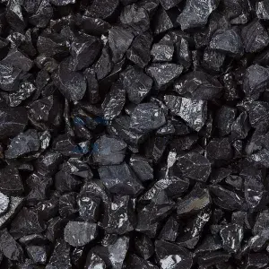 Gravillons de marbre de Carrare noir — 16–22 mm