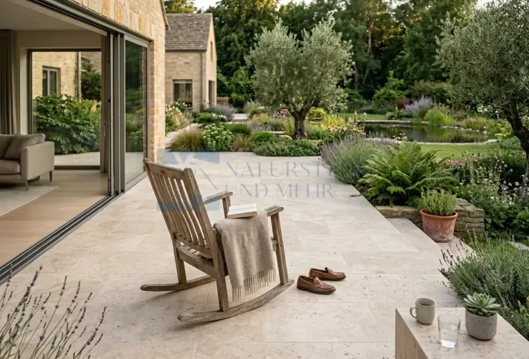 Travertine patio slabs Light — 61 × 40.6 × 3 cm