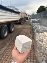 Carrara marble setts white — ≈ 8 × 8 × 10 cm - 2