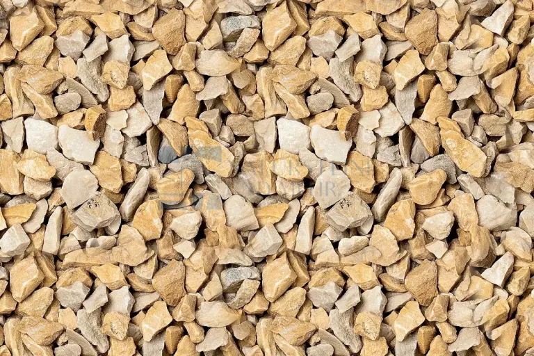 Carrara marble chippings yellow — 16–22 mm
