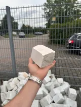 Carrara marble setts white — ≈ 8 × 8 × 10 cm - 4