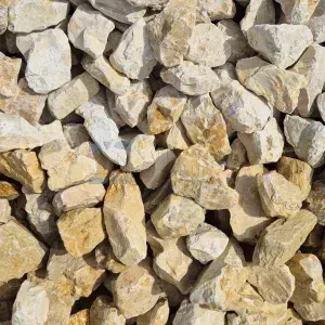 Jura limestone gabion stone yellow-grey — 56–120 mm