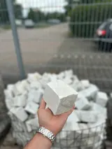 Carrara marble setts white — ≈ 8 × 8 × 10 cm - 3