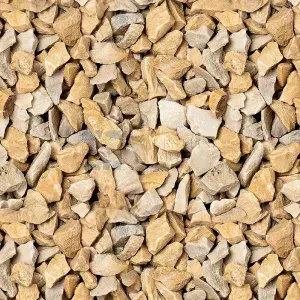 Carrara marble chippings yellow — 16–22 mm