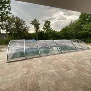 Travertin-Terrassenplatten Noce – Römischer Verband, 3 cm