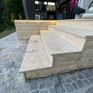 Travertine wall cladding Light