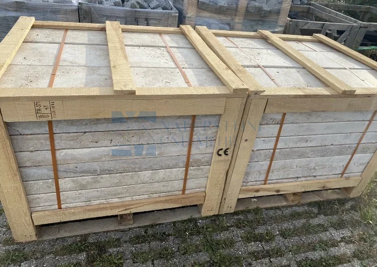 Travertin Classic Randsteine 100×30×7,5 cm – geschliffen & gebürstet