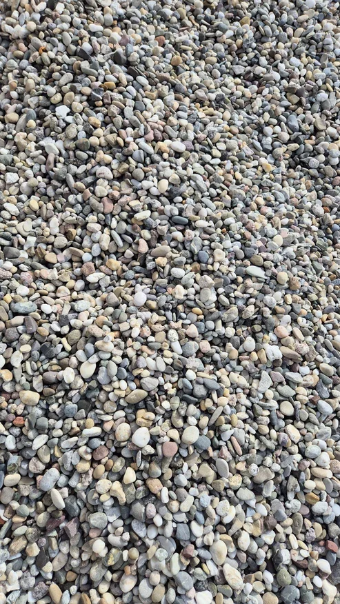 Rheinkies 8–16 mm – Bunt im Big Bag | Klassischer Zierkies für Garten & Hof