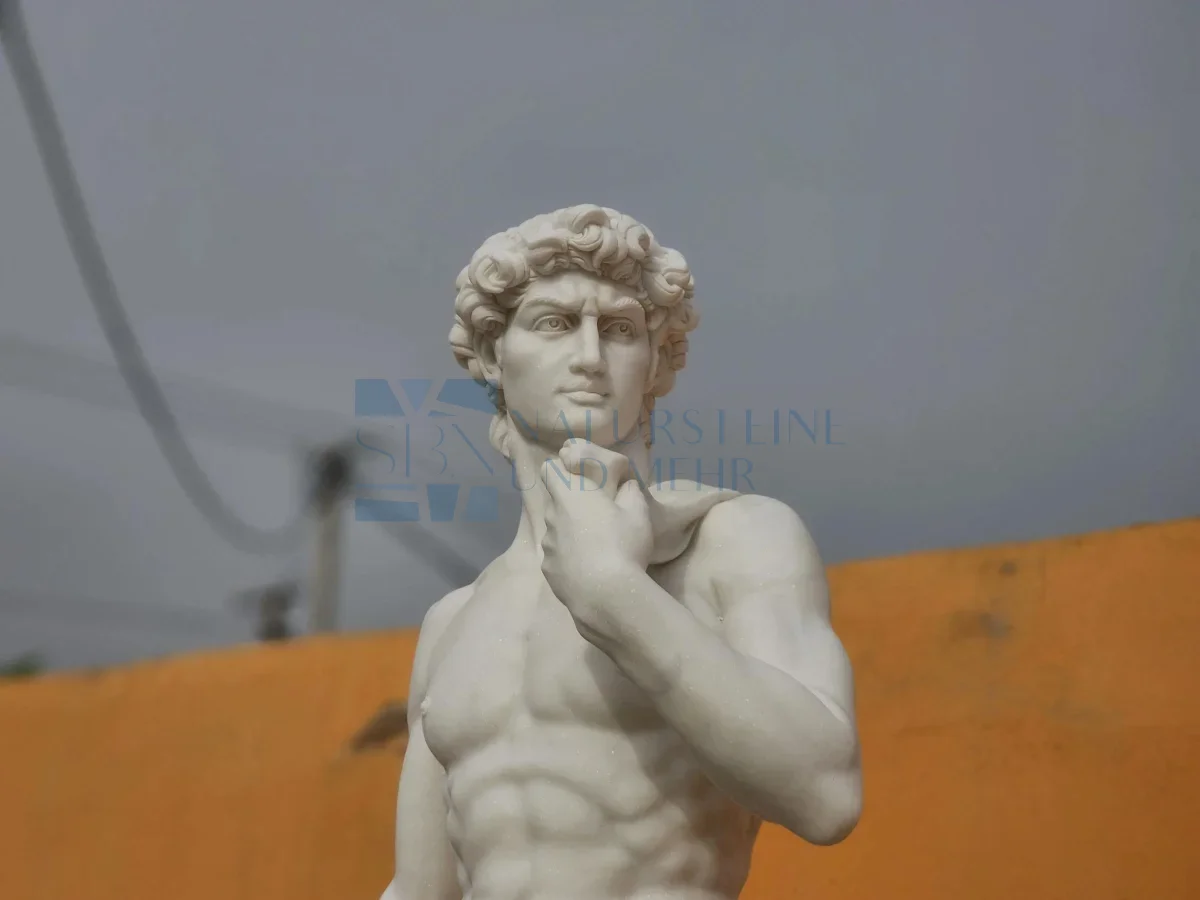 David Statue 180 cm Marmorfigur Handarbeit Skulptur