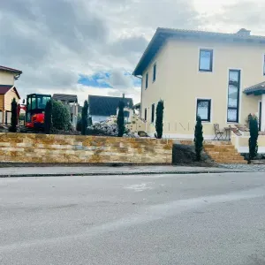 Travertin Gold Mauersteine – gespalten & getrommelt, freie Längen - 2
