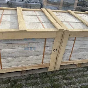 Travertin Classic Randsteine 100×25×7,5 cm – geschliffen & gebürstet - 2