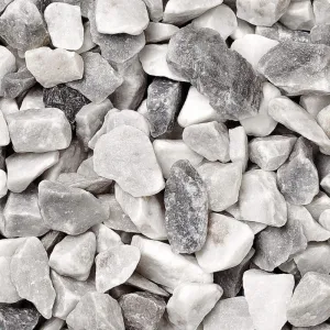 Carrara Marmorsplitt Grau 16–22 mm – Premium Naturstein aus Italien (inkl. BigBag)