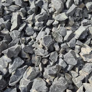 Basaltschroppen Schwarz 32–56 mm – Massive Gabionensteine in Tiefschwarz