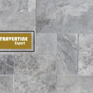 Travertin Silver Polygonalplatten 3 cm – getrommelt - 2