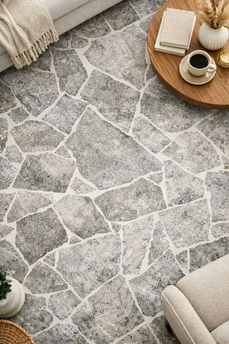 Travertin Silver Polygonalplatten 3 cm – getrommelt