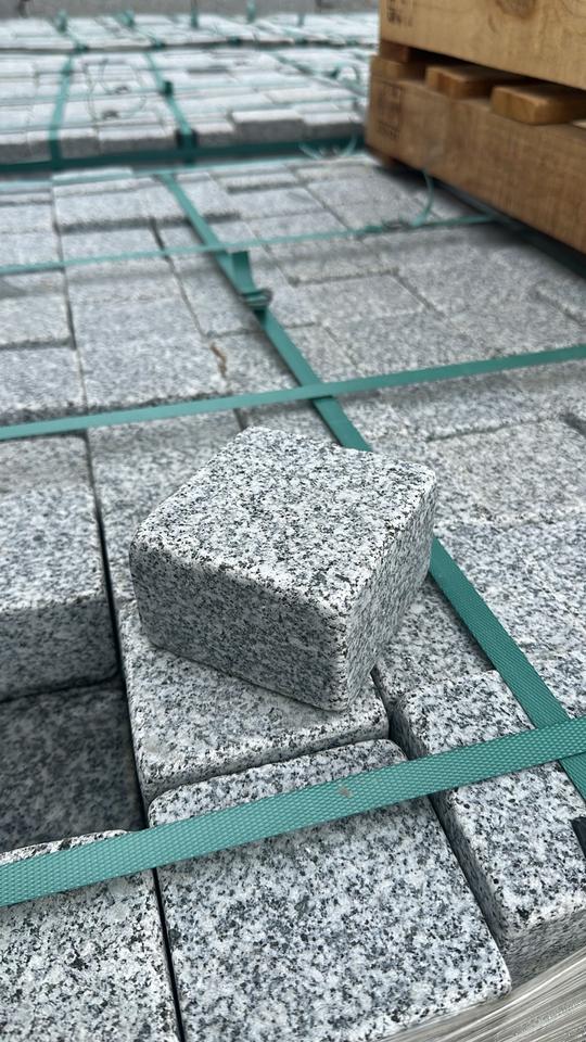Granit Pflastersteine 10 × 10 × 6 cm – gesägt und getrommelt - 2