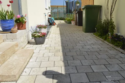 Travertine paving blocks Light — 15 × 15 × 6.5 cm