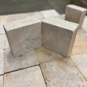 Travertine paving blocks Light — 15 × 15 × 6.5 cm - 2
