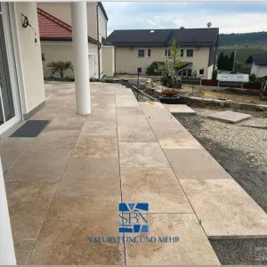 Travertin-Terrassenplatten Classic – 90 × 60 × 3 cm - 4
