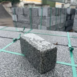 Granit-Pflastersteine Bergama Grau – 8 × 10 × 20 cm - 4
