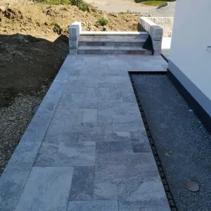 Travertin-Terrassenplatten Silver – 60 × 40 × 3 cm - 4