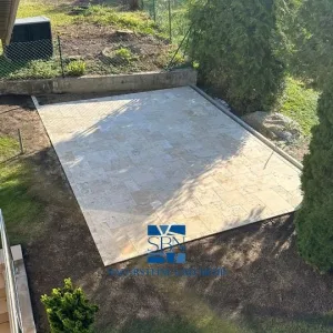 Travertin-Terrassenplatten Light – Römischer Verband, 3 cm - 9