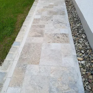 Travertine patio slabs — 60 × 40 × 3 cm - 7