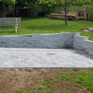 Granit Bergama Grey Mauersteine 15x20x40cm