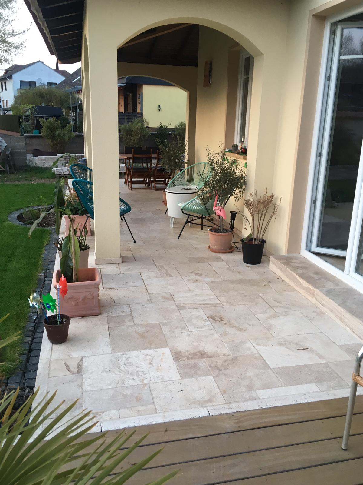 Travertin Assos Terrassenplatten