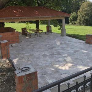 Travertin Naturel Terrassenplatten