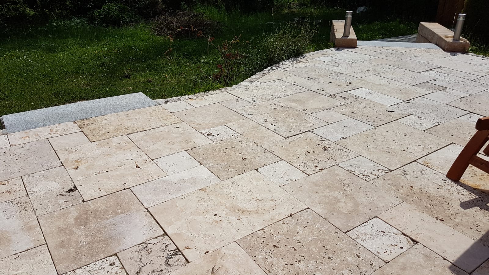 Travertin Naturel Terrassenplatten
