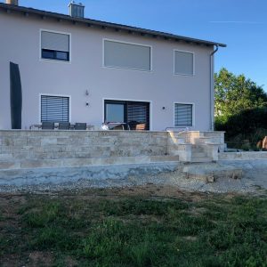 Travertin Assos Mauersteine