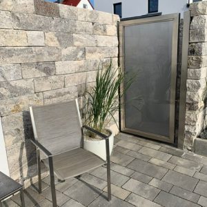 Travertin Silber Mauersteine