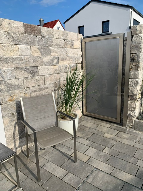 Travertin Silber Mauersteine