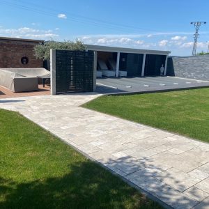 Travertin Silber Terrassenplatten