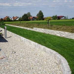 Travertin Silber Mauersteine