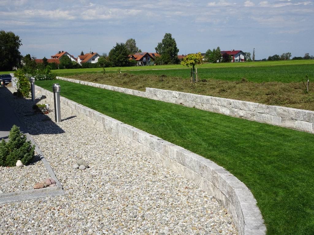 Travertin Silber Mauersteine