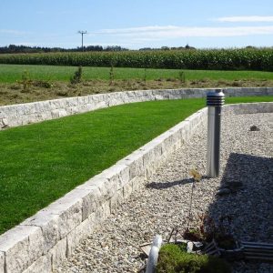 Travertin Silber Mauersteine