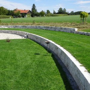 Travertin Silber Mauersteine