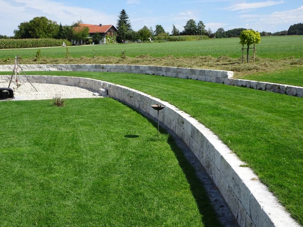 Travertin Silber Mauersteine
