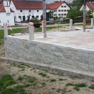 Travertin Silber Mauersteine