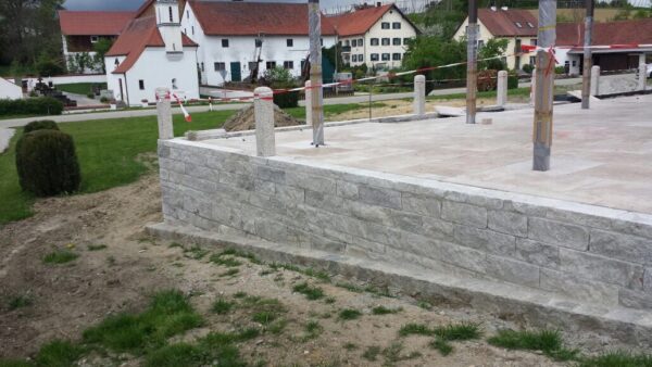 Travertin Silber Mauersteine - Görsel 20