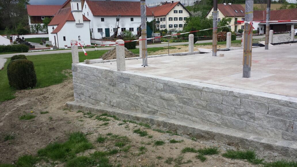 Travertin Silber Mauersteine