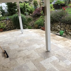 Travertin Naturel Terrassenplatten