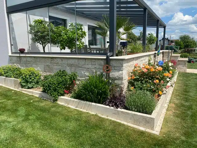 Granit Dunkelgrau Anthrazit  Terrassenplatten