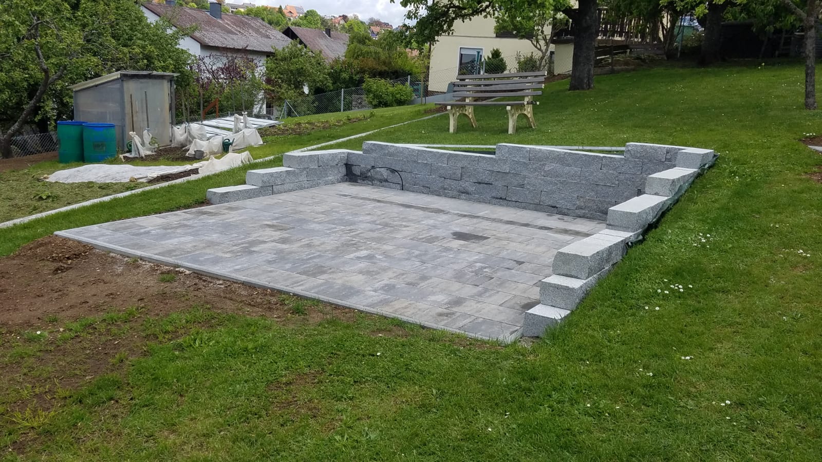 Granit Bergama Grey Mauersteine 15x20x40cm
