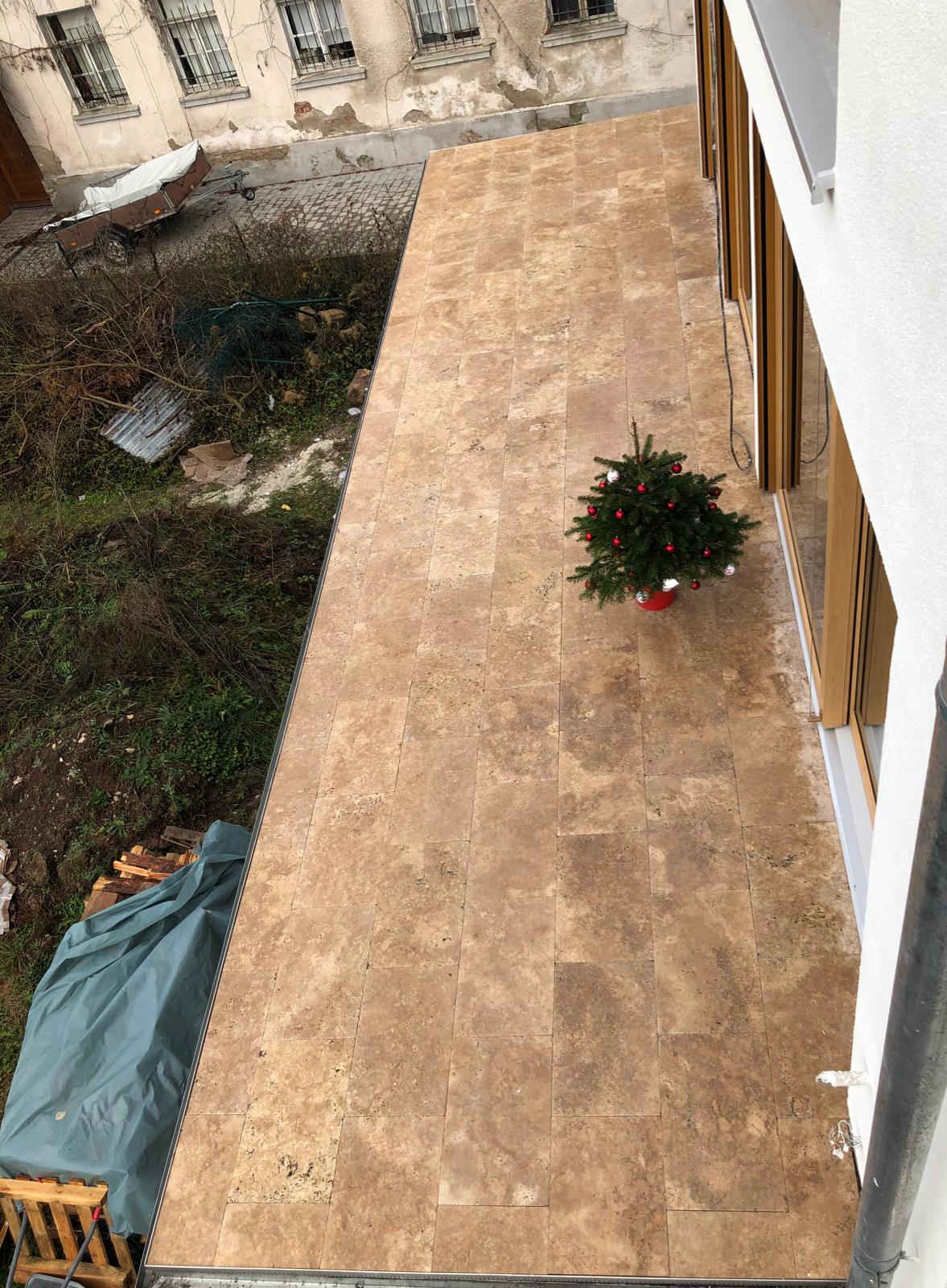 Granit Dunkelgrau Anthrazit  Terrassenplatten