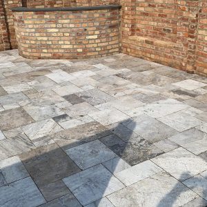 Travertin Silber Terrassenplatten
